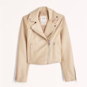 Abercrombie and Fitch Vegan Leather Moto Jacket